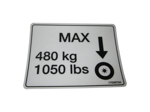 DECAL,WHEEL LOAD 1932E2