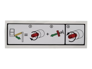 DECAL,JIB MANUAL DESCENT