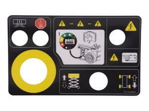 DECAL,PLATFORM CONTROL