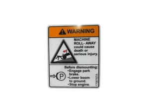 DECAL, VEHICLE ROLL AWAY