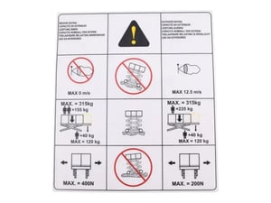 DECAL,CAPACITY (315KG)(CE)