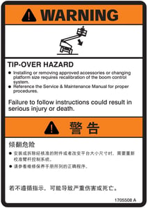 DECAL,TIP-OVER PLF (ENG/CHI)