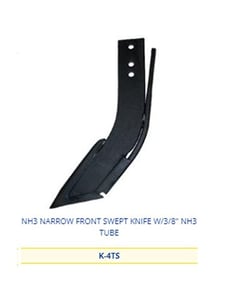 Image of SPRAY EQUIPMENT NH3 NARROW FRONT SWEPT KNIFE W/3/8" NH3 TUBE K-4T