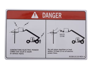 HIGH VOLTAGE DECAL