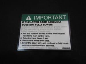 DECAL,IMPORTANT-MANUAL DESCENT