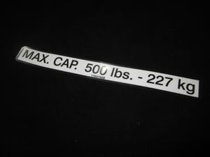 DECAL, EXT CAP (D/C/L/B/J)
