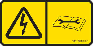 DECAL,ELEC SHOCK HAZARD (CE)
