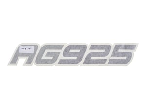 DECAL,AG925 LICENSE PLATE