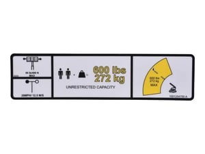 DECAL,WARNING DUAL CAP.