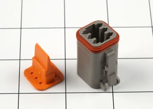 TERMINAL,CONN 6 POS PLUG (GRY)