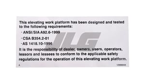 DECAL, ANSI