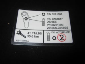 DECAL,RETENTION HARDWARE