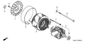 STATOR ASSY. (NOT AVAILABLE)