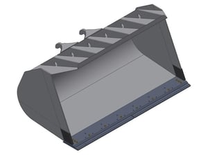 Image of RUBBER TIRE BUCKET (GP & LIGHT MATERIAL)