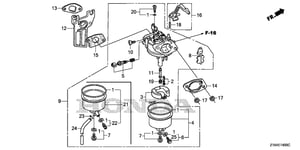 CARBURETOR ASSY. (BE67N A)