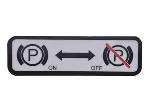 DECAL, PARK BRAKE