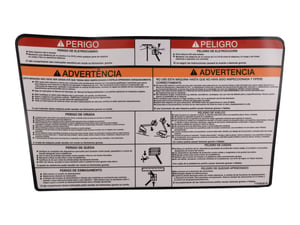 DECAL,WARNING PLT (LAT)
