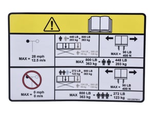 DECAL,CAPACITY,SINGLE EXT