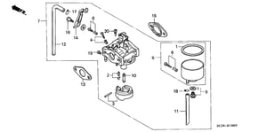 CARBURETOR ASSY. (MIKUNI) (NOT AVAILABLE)