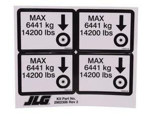 KIT,DECAL MAX TIRE LOAD