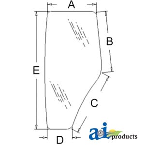 Glass, Door (LH) - Tinted