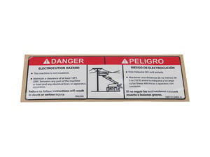 DECAL,DANGER ELEC. (ENG/SPA)
