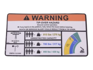 DECAL,WARNING HI-CAP. (ANSI)