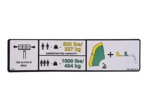 DECAL,DUAL CAPACITY(ANSI)(GND)
