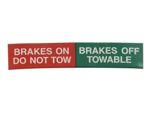 DECAL, TOWABLE/NOT TOWABLE
