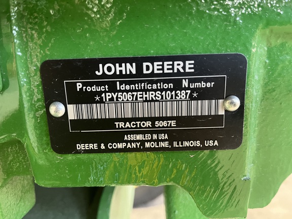 Pre-Owned John Deere 5067E in Belle Glade, FL Photo 6