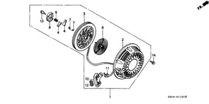 STARTER ASSY., RECOIL *NH1* (BLACK)