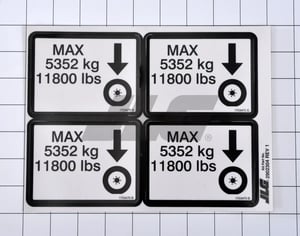 KIT, DECAL MAX TIRE LOAD