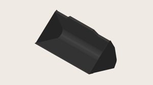 BUCKET,HIGH VOLUME, 2.6 CU YD, 96"