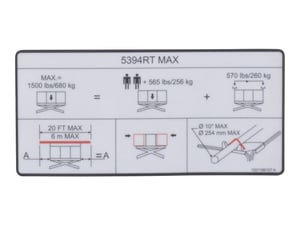 DECAL,PIPE RACK CAPACITY