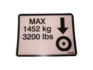 DECAL,MAX TIRE LOAD