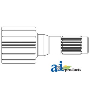 Pinion Shaft, 13 Teeth