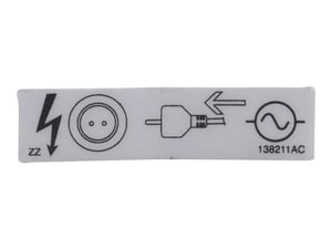 DECAL, AC SUPPLY HERE