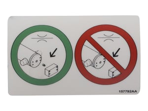 DECAL,VL, EQUIP WITH ORIFICE