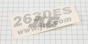 DECAL,2630ES MODEL DESIG.