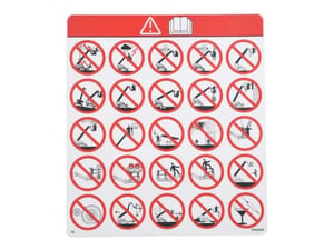 SJ-LABEL VL WARNING HAZARDS
