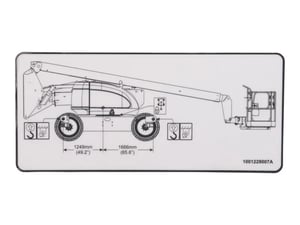 DECAL,LIFT DIAGRAM 600A/AJ