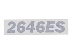DECAL, 2646ES MODEL DESIG.