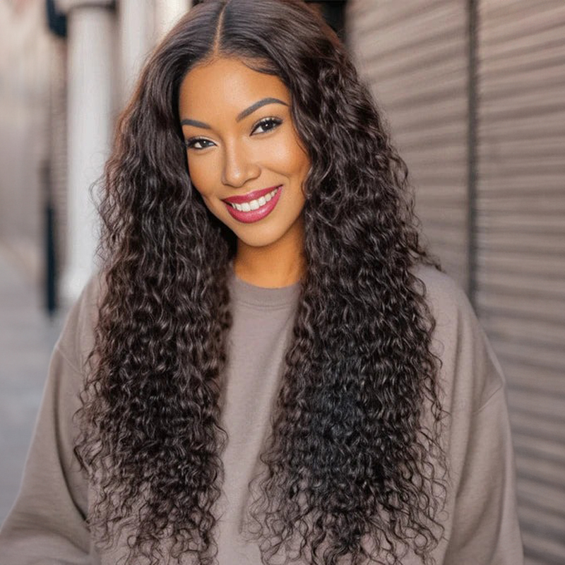 prime-13×4-lace-front-perucken-wasserwelle-lockige-haarperucken Prime Lockige Perücken 100% Echthaar Wasserwelle 13x4 Lace Perücke