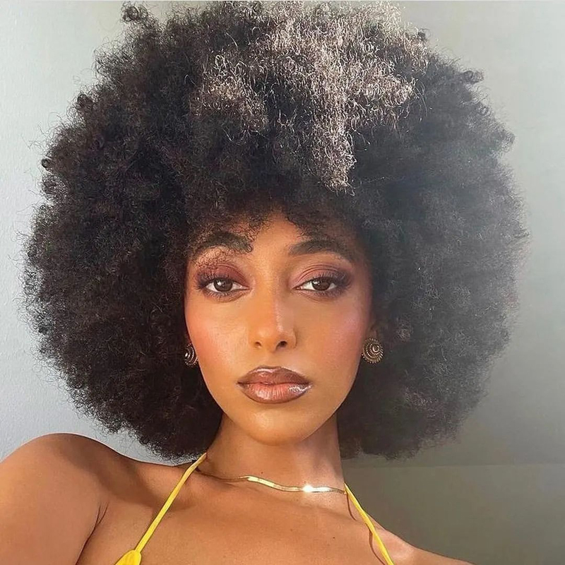 prime-flauschige-afro-locken-mit-natuerlichen-fransen-kurze-lockige-peruecken-180-dichte-3 Flauschige Afro Locken mit natürlichen Fransen, kurze lockige Perücken, 180 % Dichte