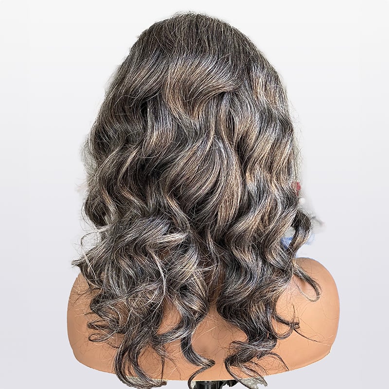 salt-and-pepper-peruecke-graue-farbe-gewellte-peruecken-13-x-4-lacetop-peruecke-3 Salt and Pepper Perücke, Graue Farbe, Gewellte Perücken, 13 x 4 Lacetop-Perücke