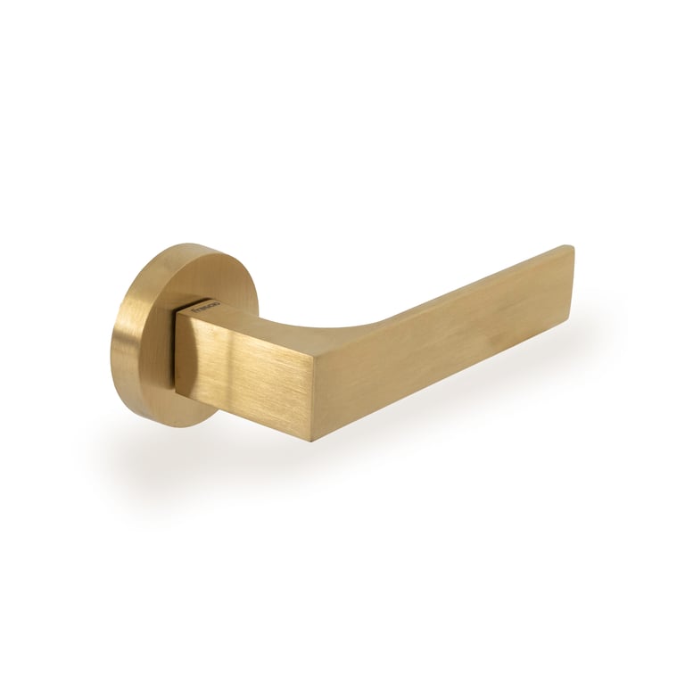 PAIR DOOR LEVER TUKE 620 50-I/ MATT INOX BRASS (IBS)