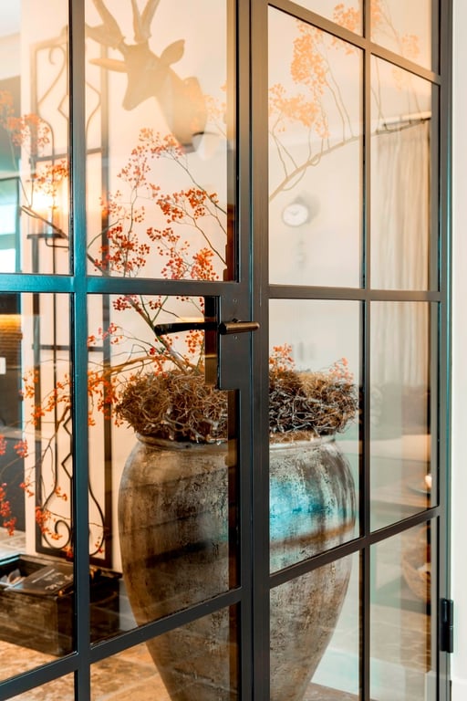 PAAR DEURKLINK PH1925+ /50 VEROUDERD IJZER - ZWART (VO)