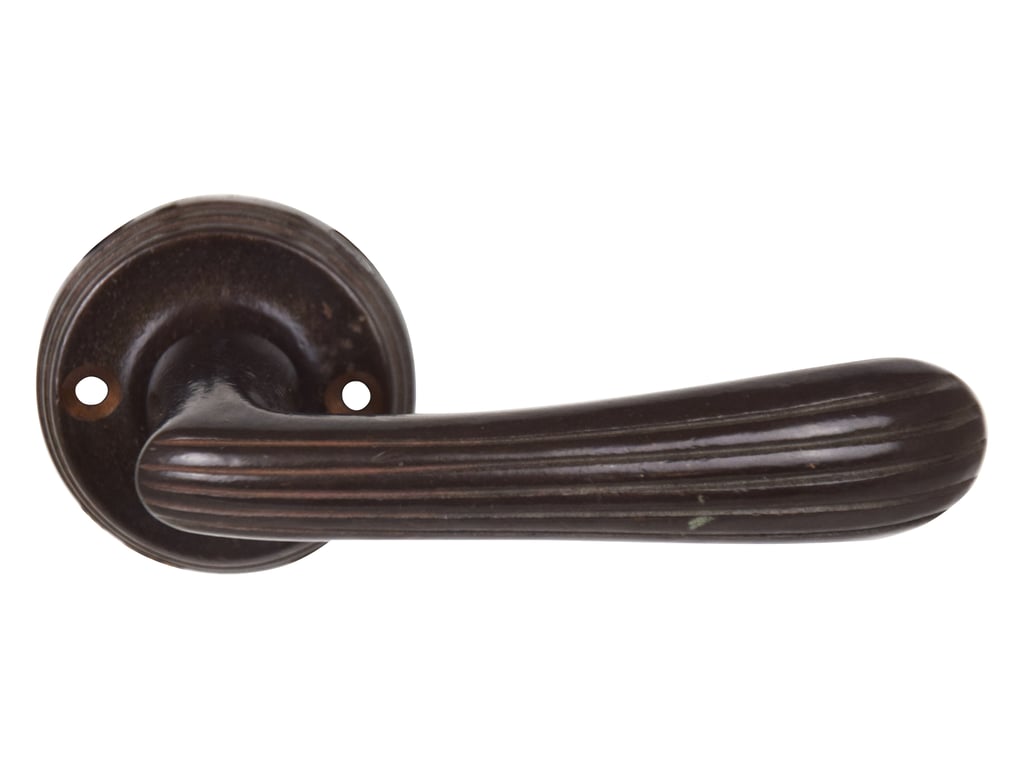 PAAR DEURKLINK M7 R1-DIN-38mm DONKER BRONS (AZ)
