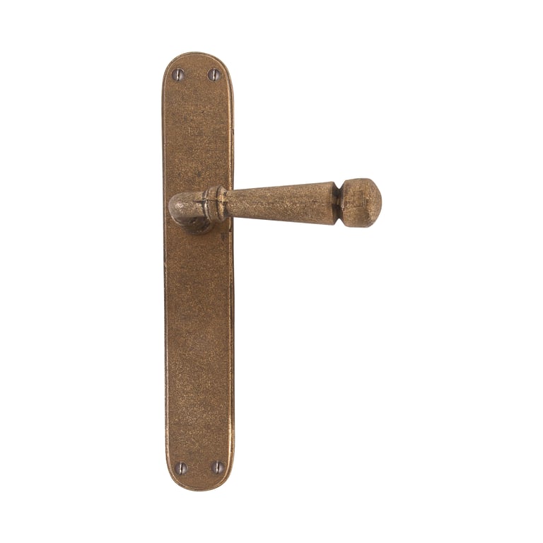 PAIR DOOR LEVER PH1830 /P40 RAW BRONZE (RB) Plate BLIND
