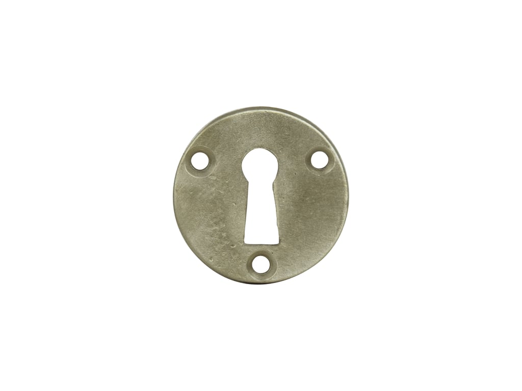 PAIR BB- KEYHOLE B3-Ø40mm AGED SILVER (AS)
